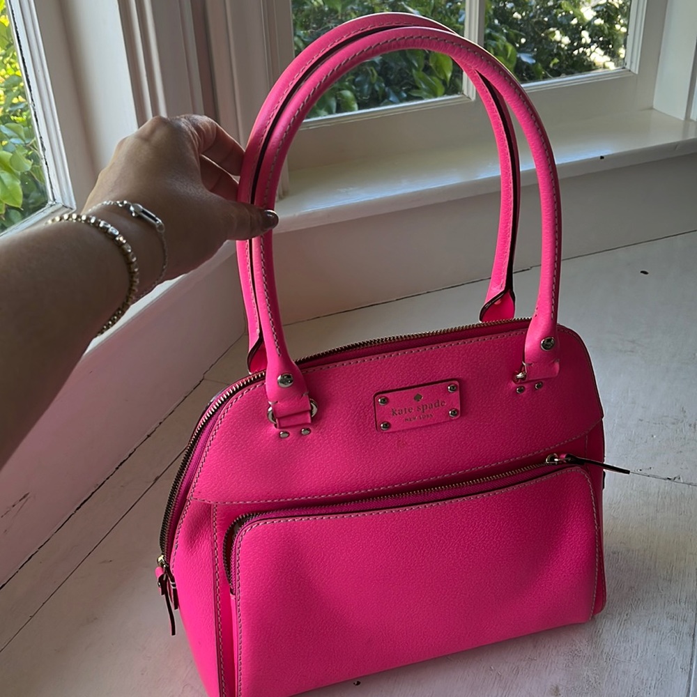 Hot pink Kate Spade top handle purse Barbie pink